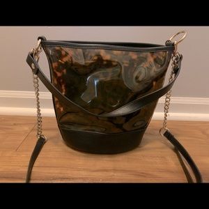 INC Leopard Bucket bag